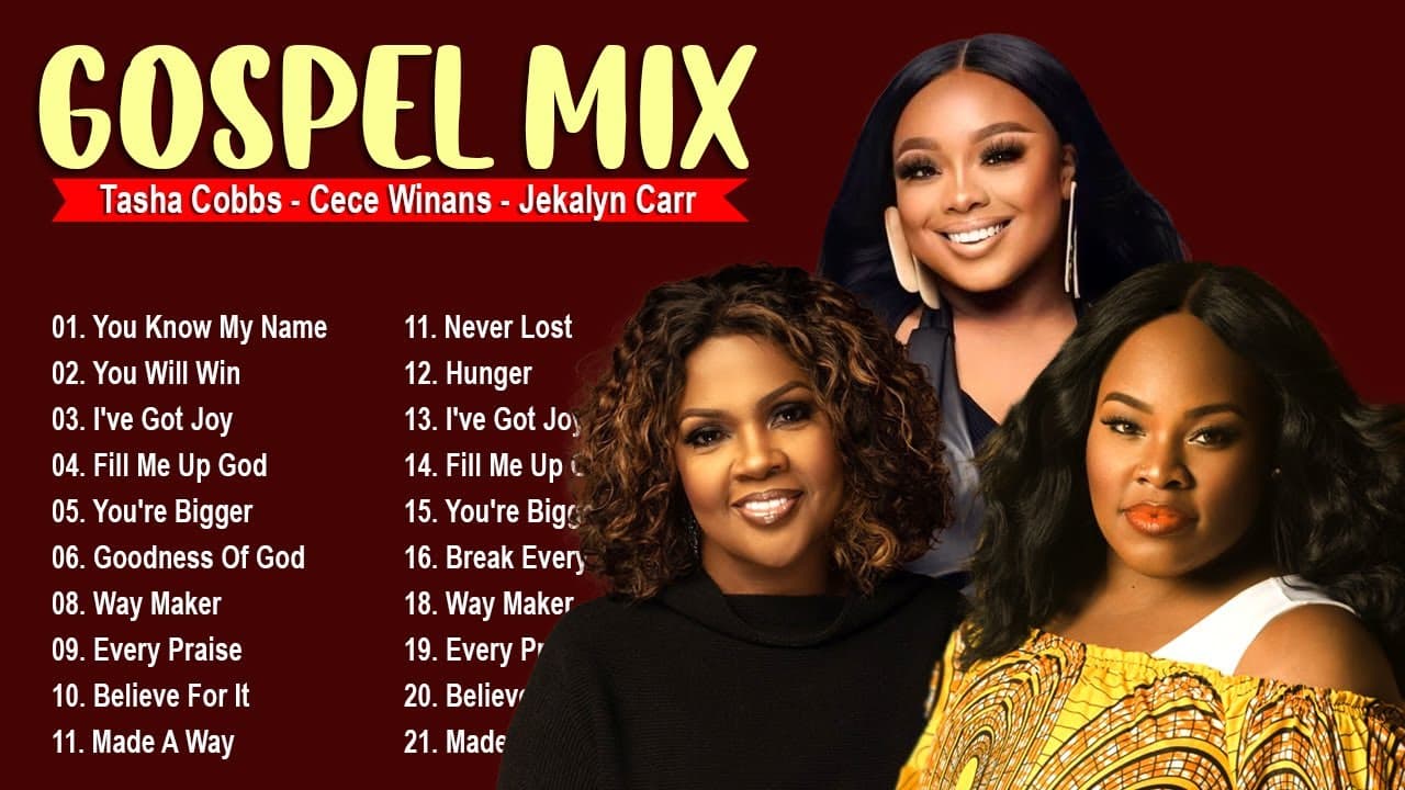You Know My Name, You Will Win  Top Gospel Mix: Tasha Cobbs, Cece Winans, Jekalyn Carr