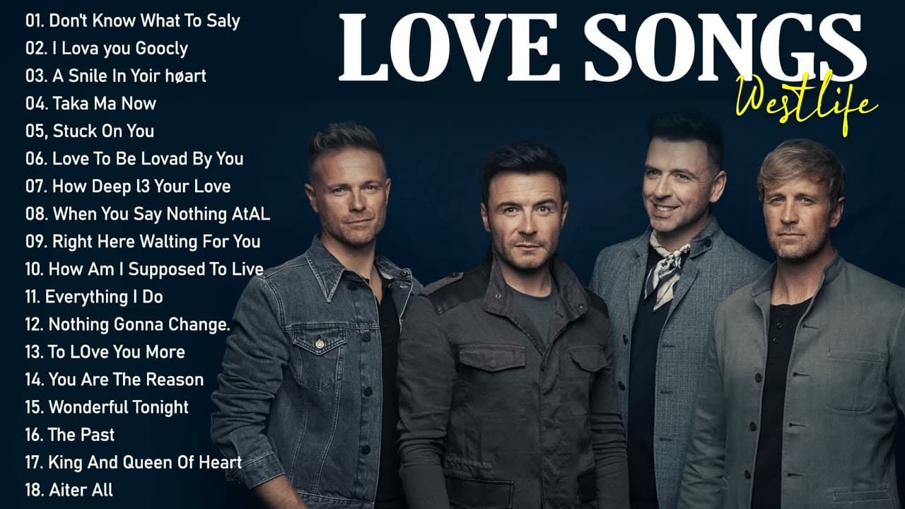 Best Love Songs 2022 WESTLIFE , Shayne Ward, BoyZOne, Black street Boys love songs Colection HD