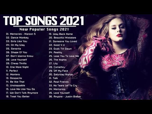 Pop Hits 2021| Ariana Grande, Maroon 5, Ed Sheeran, Rihanna, Billie Eilish, Bruno Mars, Charlie Puth