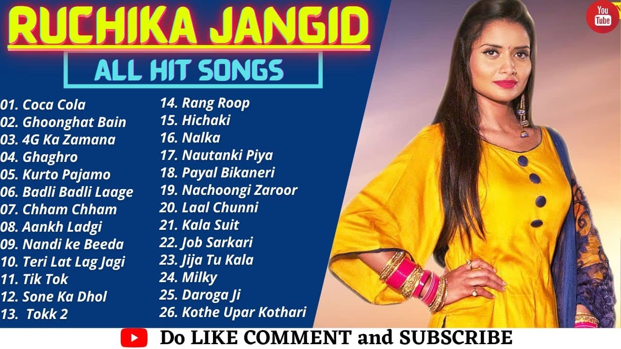 RUCHIKA JANGID ALL SONGS | LATEST HARYANVI SONGS 2020-2021 | RUCHIKA JANGID ||Romantic List ♥️