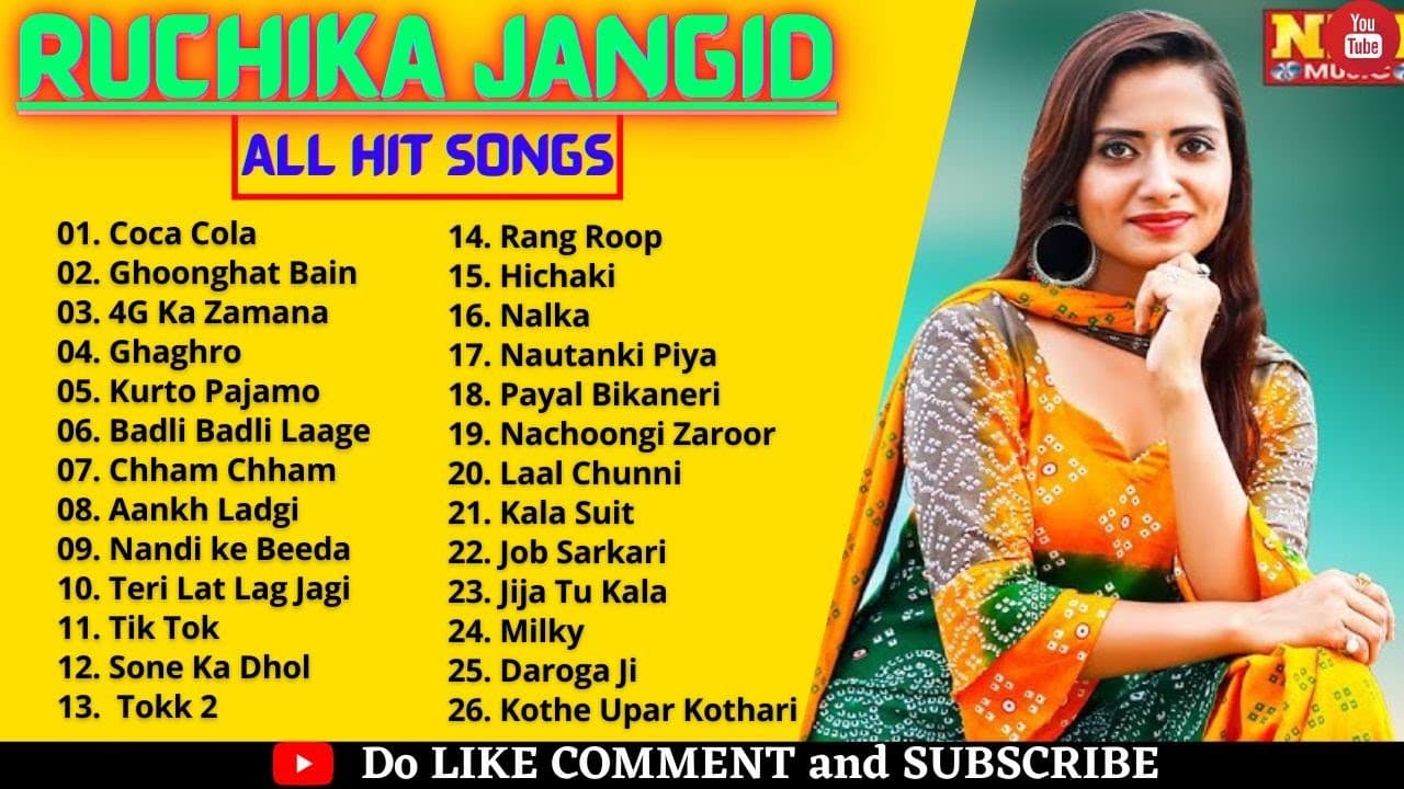RUCHIKA JANGID ALL SONGS | LATEST HARYANVI SONGS 2020-2021 | RUCHIKA JANGID ||Romantic List ♥️
