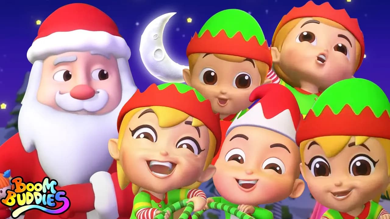 Five Little Elves Christmas Carol & Music by Boom Buddies