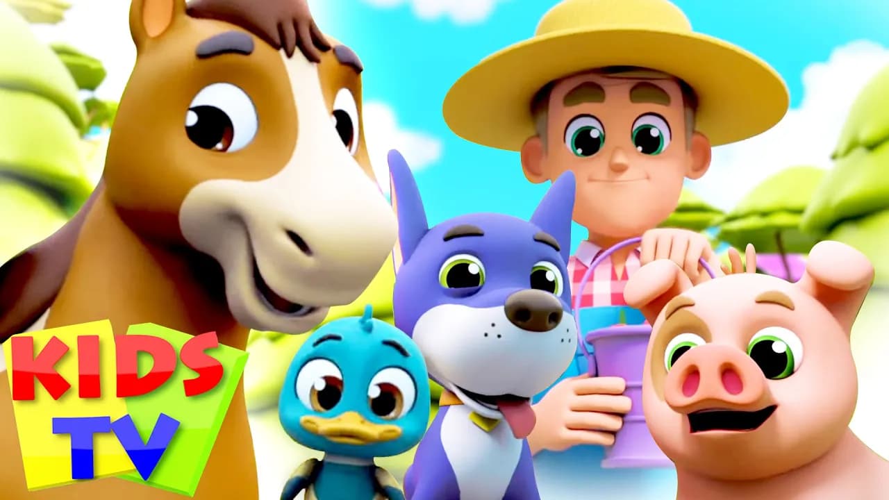 Old Macdonald Had A Farm | Baby Toot Toot Cartoon | Nursery Rhymes & Baby Songs by Kids Tv