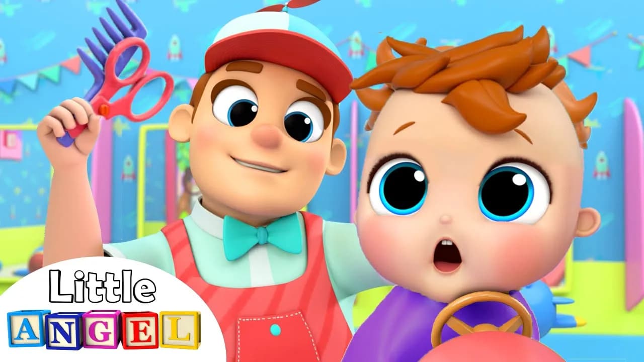 Baby John's First Haircut | Nursery Rhymes and Kids Songs by Little Angel