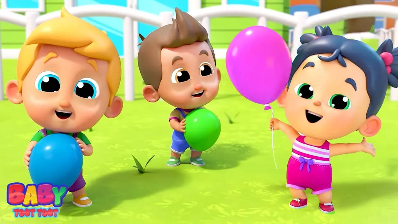 Balloon Song | Teach Colors With Balloon | Kids Songs & Nursery Rhymes for Children | Baby Cartoon