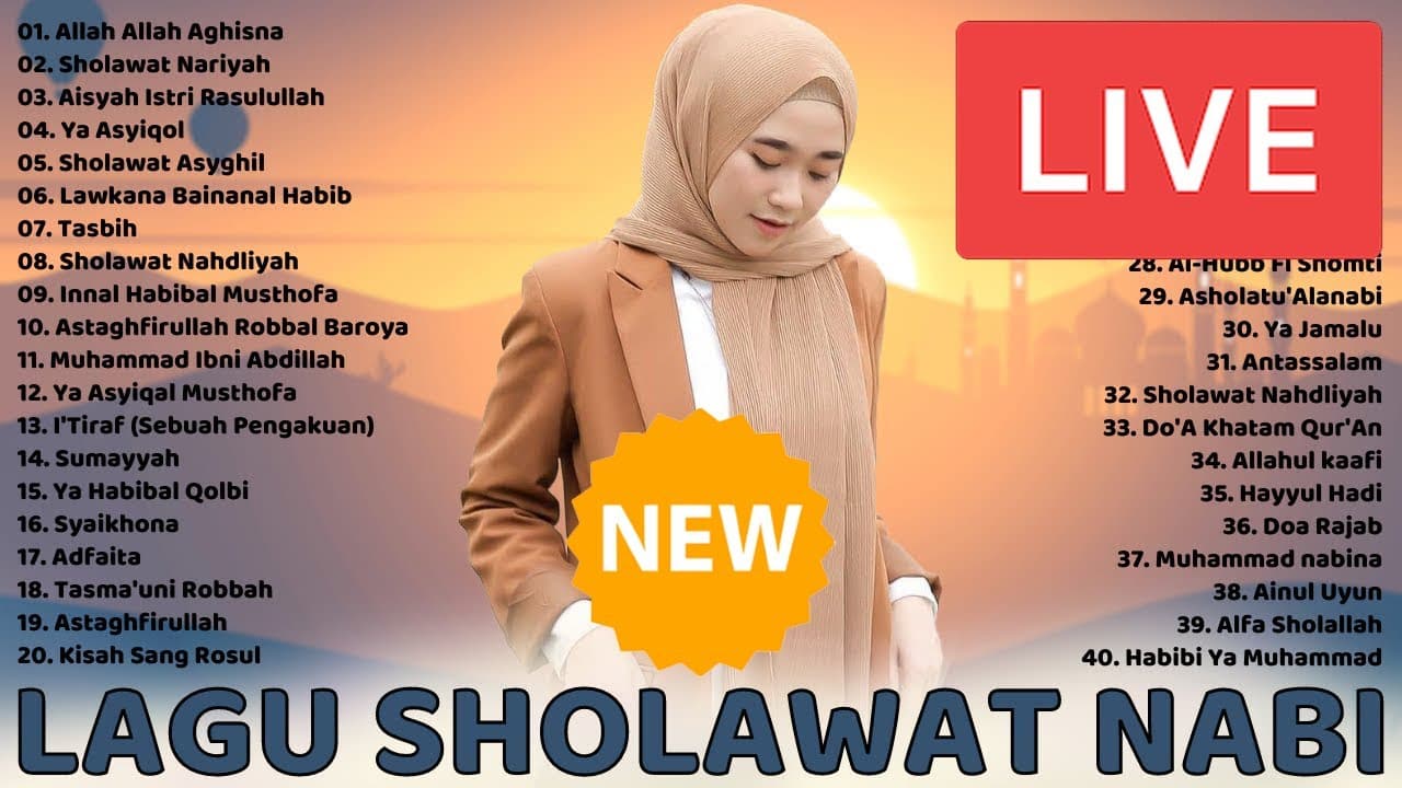Shalawat Merdu Pagi Hari Penyejuk Hati Terbaru 2021  Shalawat Nabi Non Stop Ramadhan
