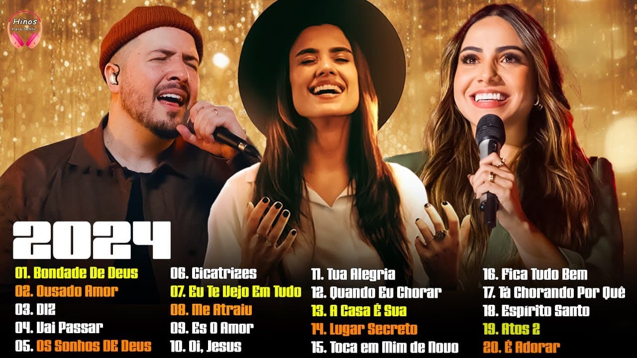 LOUVORES DE ADORAÇÃO - TOP MELHORES MUSICAS GOSPEL 2024: ISADORA POMPEO, GABRIELA ROCHA, ISAÍAS SAAD