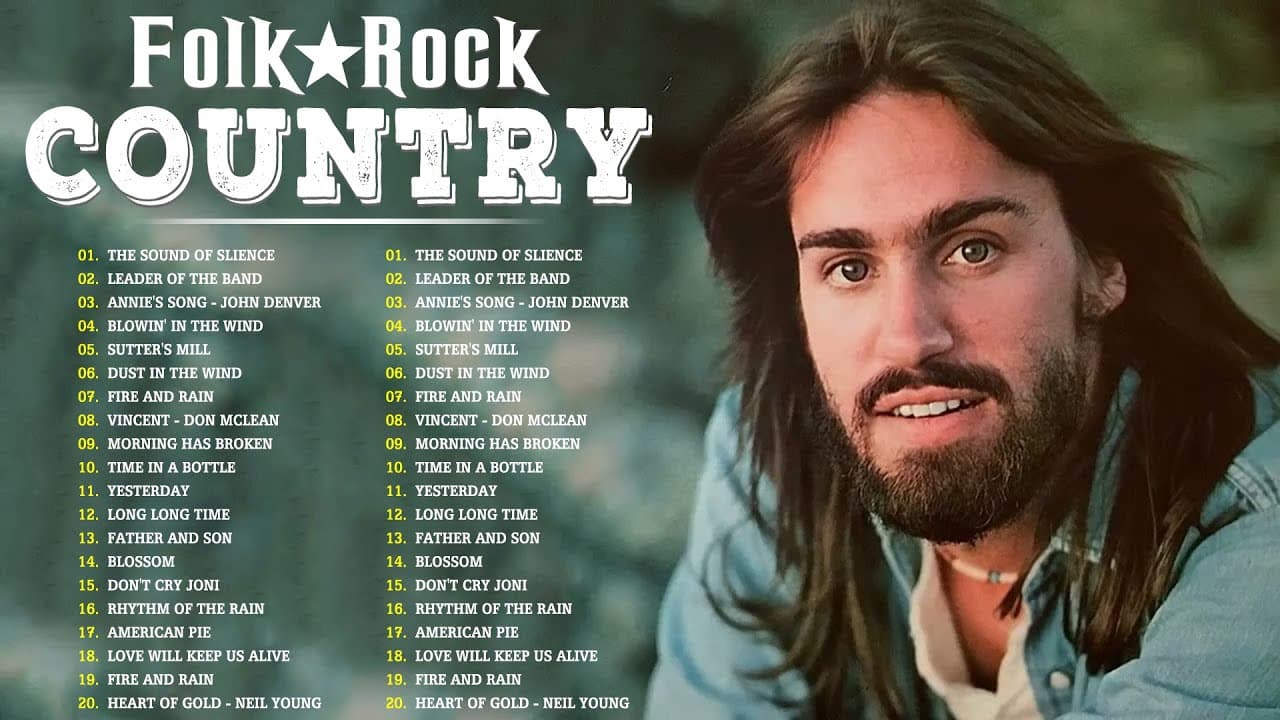 Beautiful Folk Songs - Classic Folk & Country Music 80's 90's Playlist - Country Folk Music