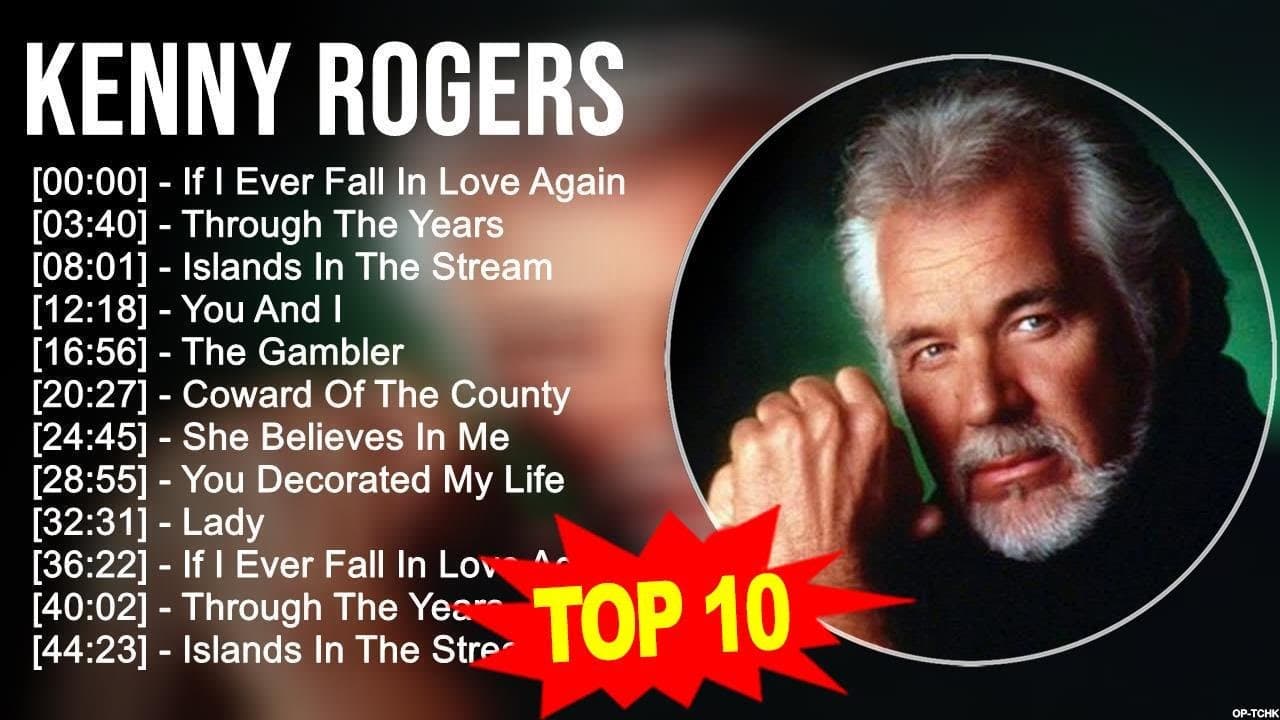 K e n n y R o g e r s Greatest Hits 💚 Top 200 Artists of All Time 💚 80s 90s Country Music