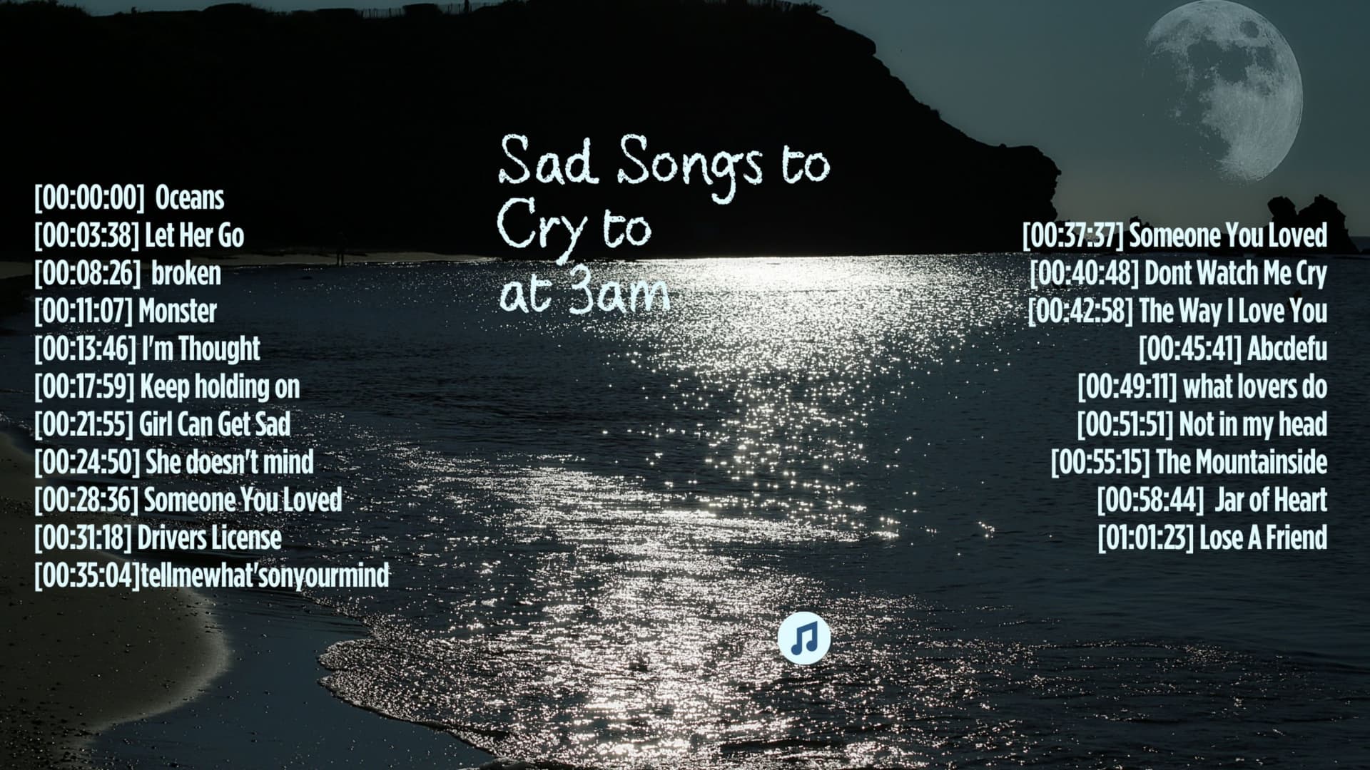 Sad Songs to Cry to at 3am