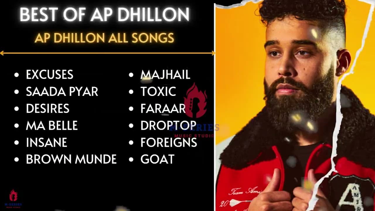 AP Dhillon All Songs | Excuses | Saada Pyar | Desires | Ma Belle | Insane | Ap dhillon Best Songs