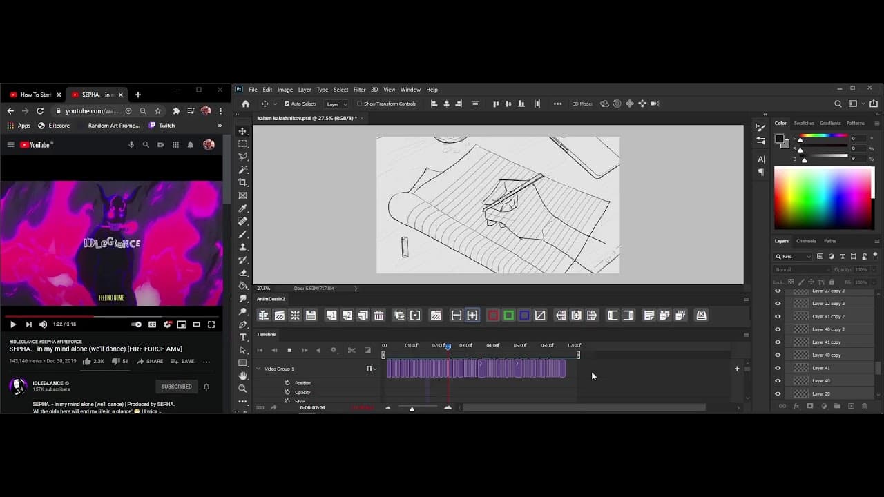 animating a gif from youngstunners' song #6