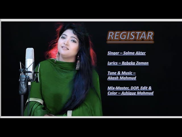 Registar I Salma Akter I Akash Mahmud I Rebeka Zaman I Bangla New Song 2021