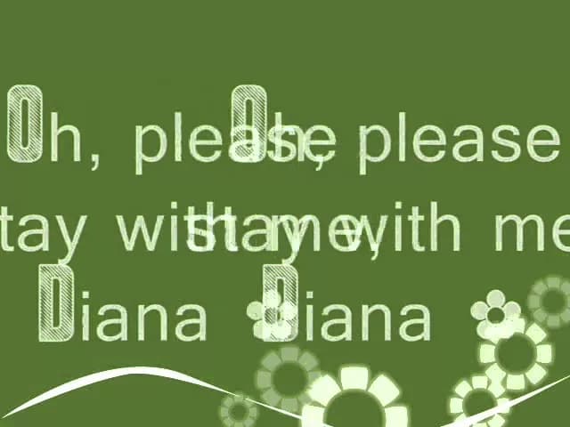 Diana - Paul Anka (Lyrics)