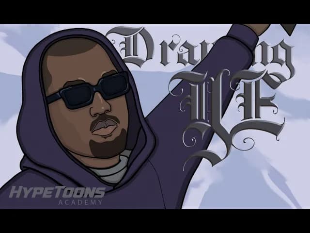 Drawing Ye aka Kanye West Cartoon Grammy Winner