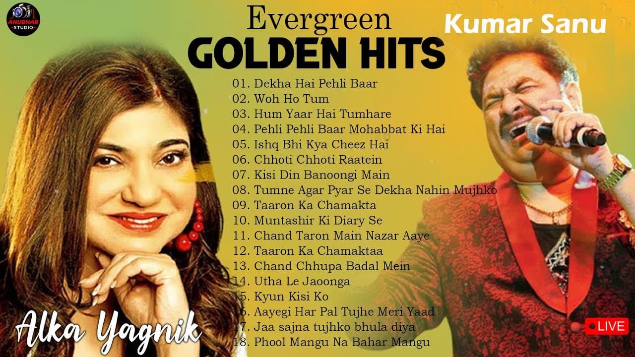 Best Of Udit Narayan, Alka Yagnik, Kumar Sanu 90_s Duets Love songs -- Evergreen Songs #bollywood