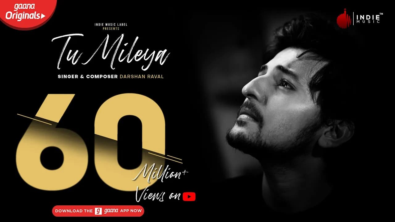Darshan Raval - Tu Mileya | Official Audio | Lijo George | Gaana Originals | Indie Music Label