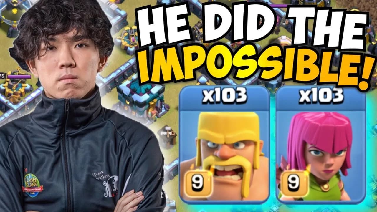 KLAUS TRIPLED A MAX TH13 IN WAR WITH BARCH! Most Insane Attack I've EVER SEEN!!!! Clash of Clans
