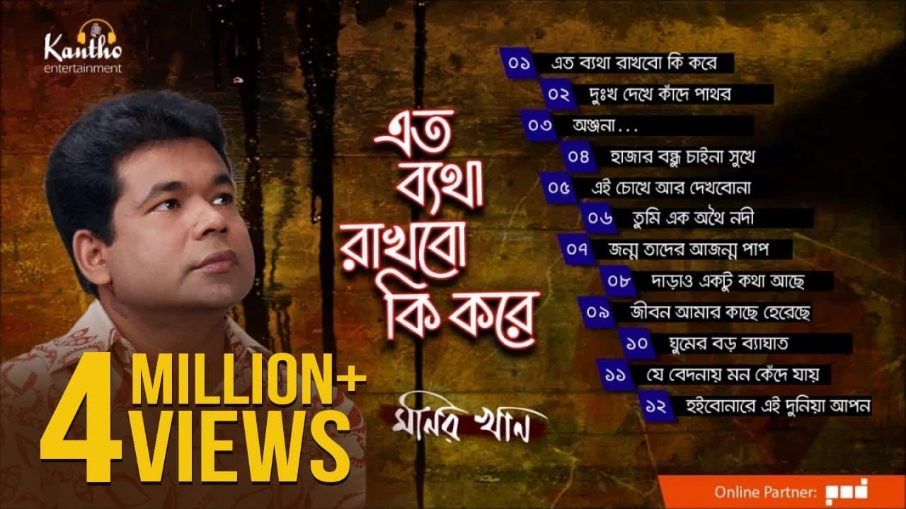 Monir Khan - Eto Betha Rakhbo Ki Kore | এত ব্যথা রাখবো কি করে | Full Audio Album