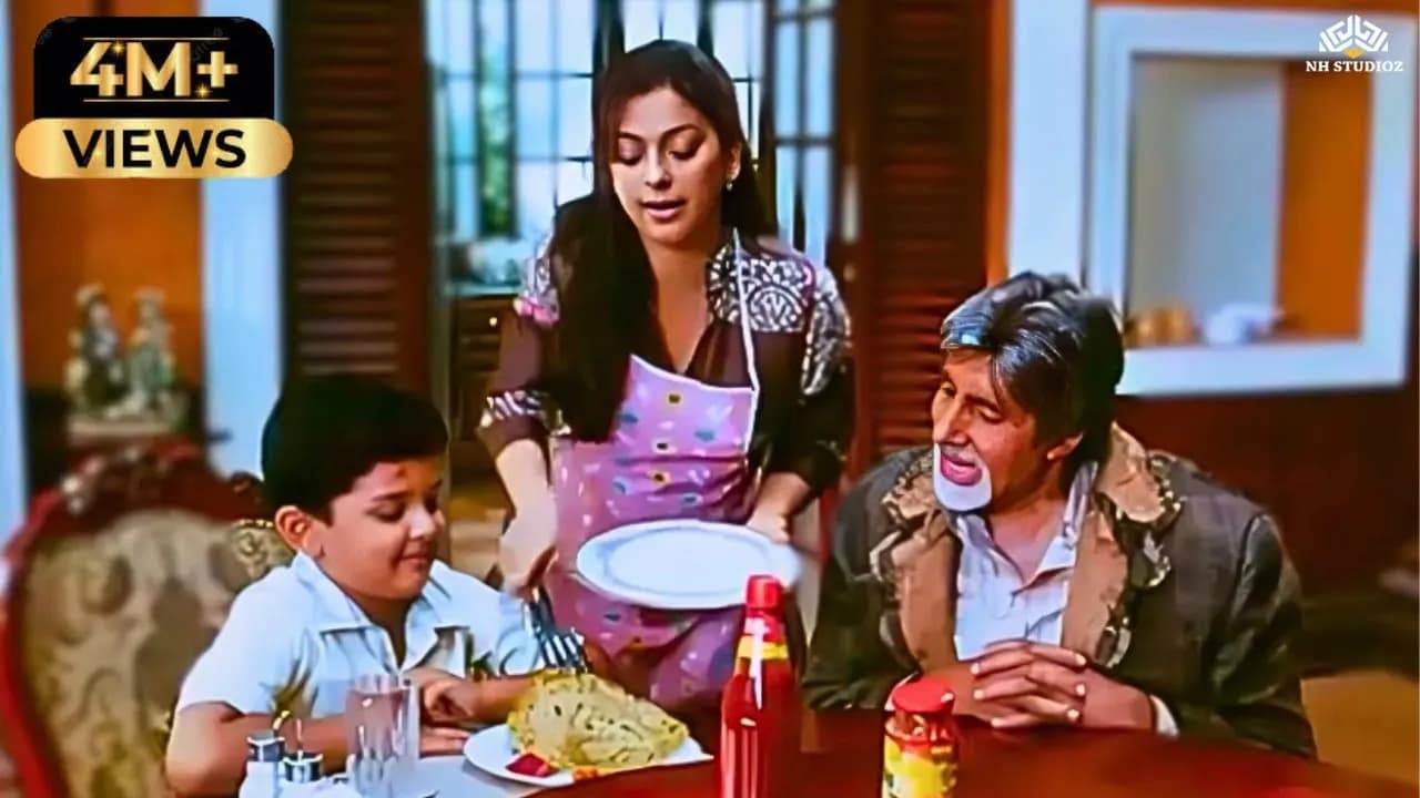 बंकू सारे आलू के परांठे खा गया ||Bhoothnath|| Amitabh Bachchan, Juhi Chawla, Shahrukh Khan