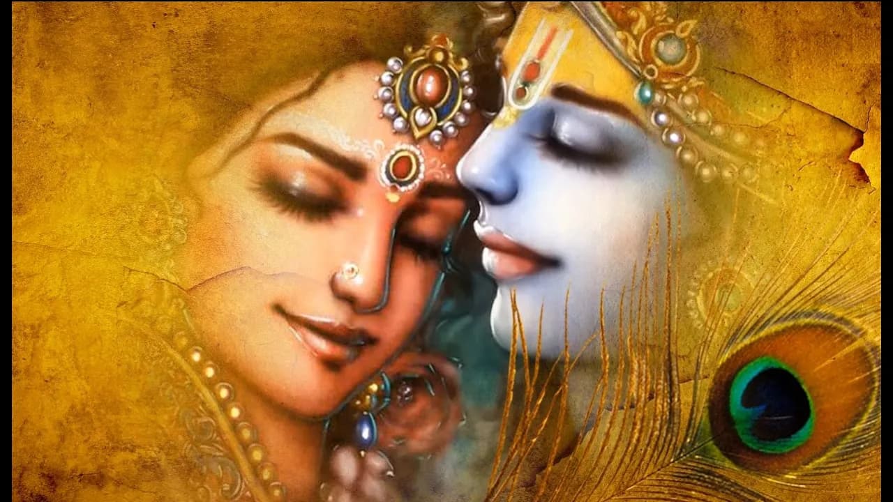 Om Jai Shri Krishna Bhajan with Hindi English Lyrics By Anuradha Paudwal