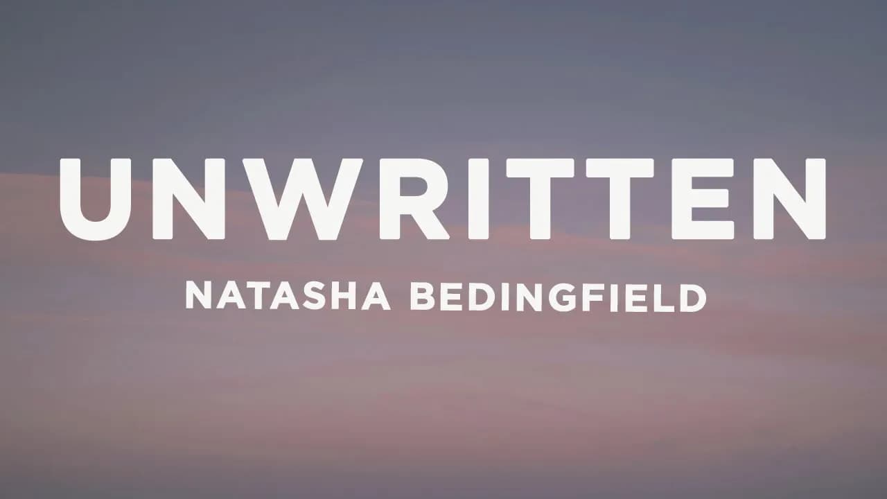 Natasha Bedingfield - Unwritten (Lyrics) sped up