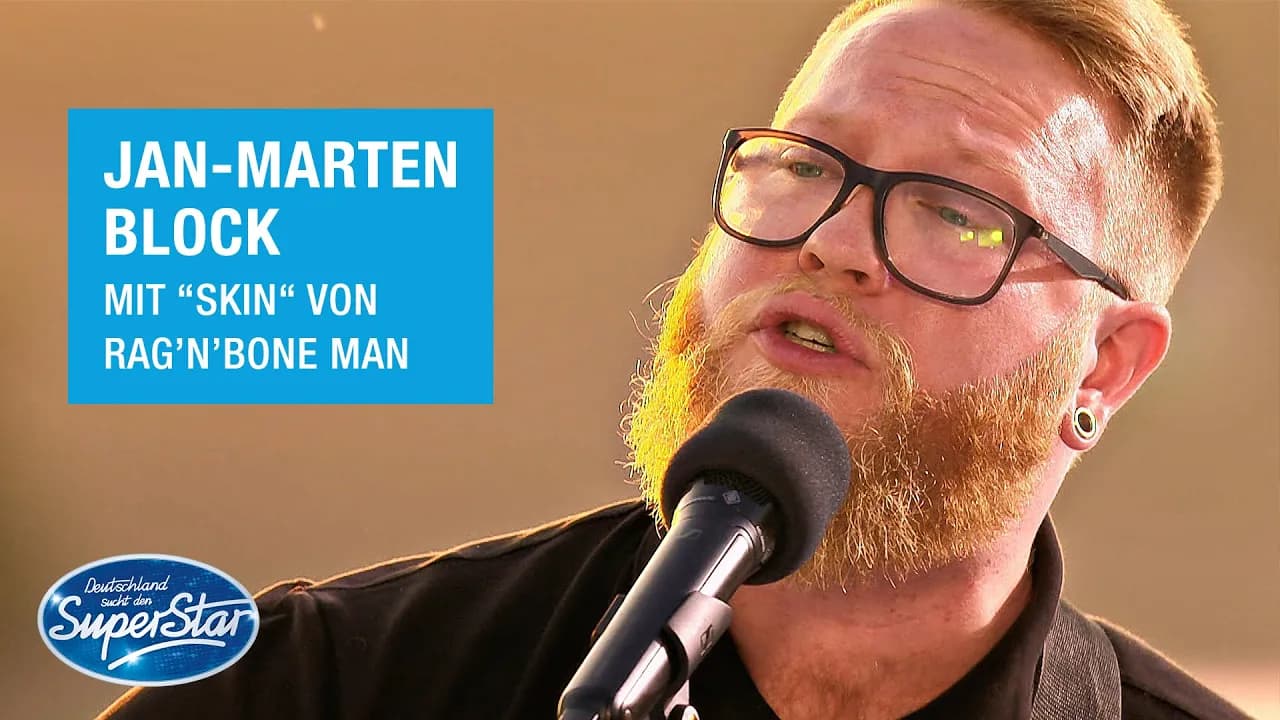 Jan-Marten Block mit "Skin" von Rag’n’Bone Man | DSDS 2021
