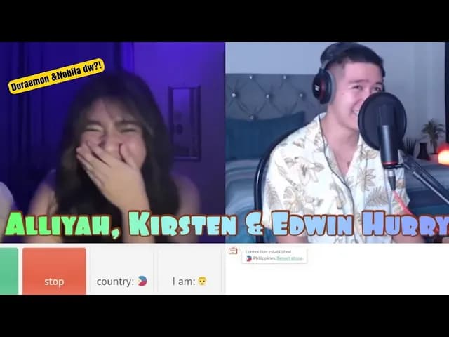 OME.TV HARANA PRANK | Alliyah,Kirsten & Edwin Hurry Jr. 😍 Doraemon and Nobita! 😂