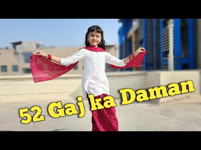 52 Gaj Ka Daman | Full Dance Video| Pranjal Dahiya | Renuka Panwar | ABHIGYAA JAIN Choreography