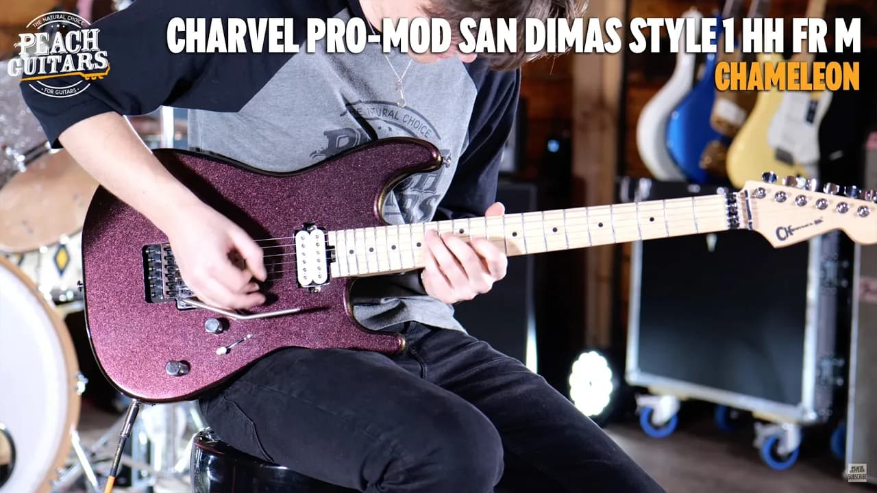 No Talking...Just Tones | Charvel Pro-Mod San Dimas Style 1 HH FR M | Maple - Chameleon