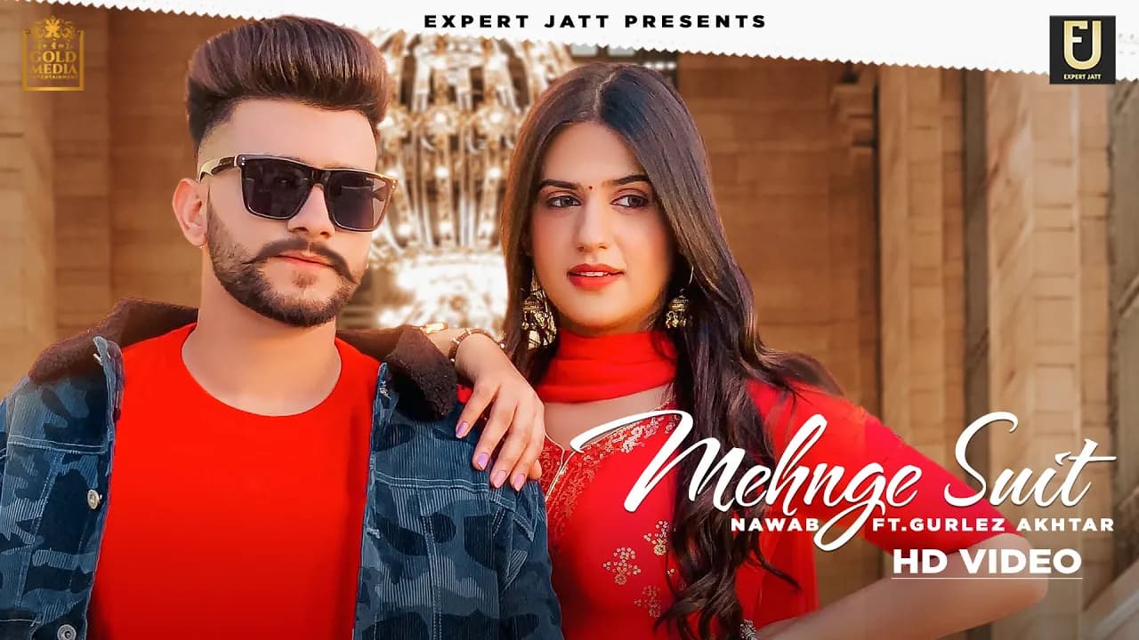 Nawab | Pranjal Dhaiya | Mehnge Suit Lyrical Video | Gurlez Akhtar | New Punjabi Song 2022