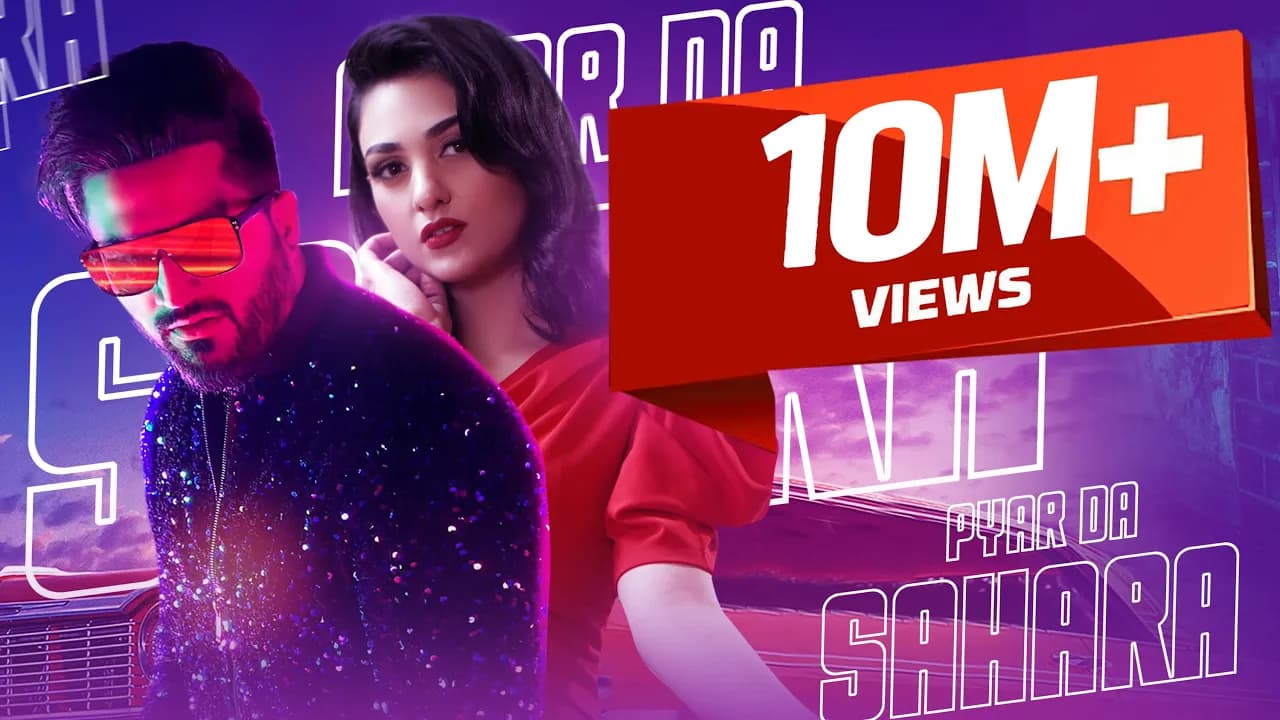 Pyaar Da Sahara ( Official VIDEO)- Falak Shabir | Sarah Khan  Ali Mustafa | Latest2023