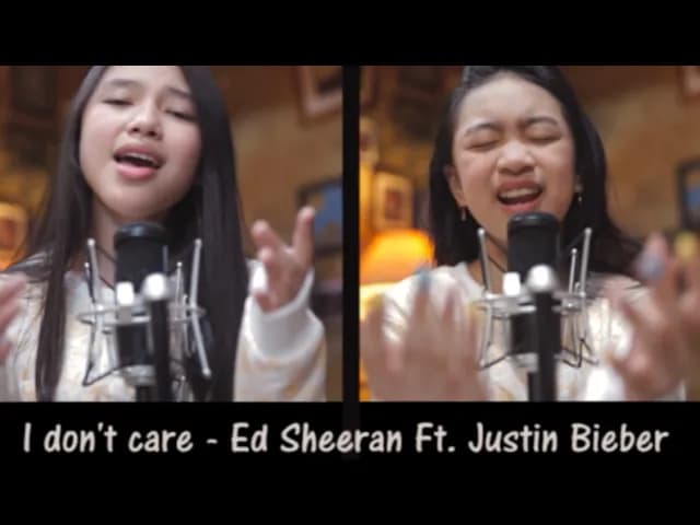 I Don't Care ( Cover by Zara Leola & Anneth Delliecia )