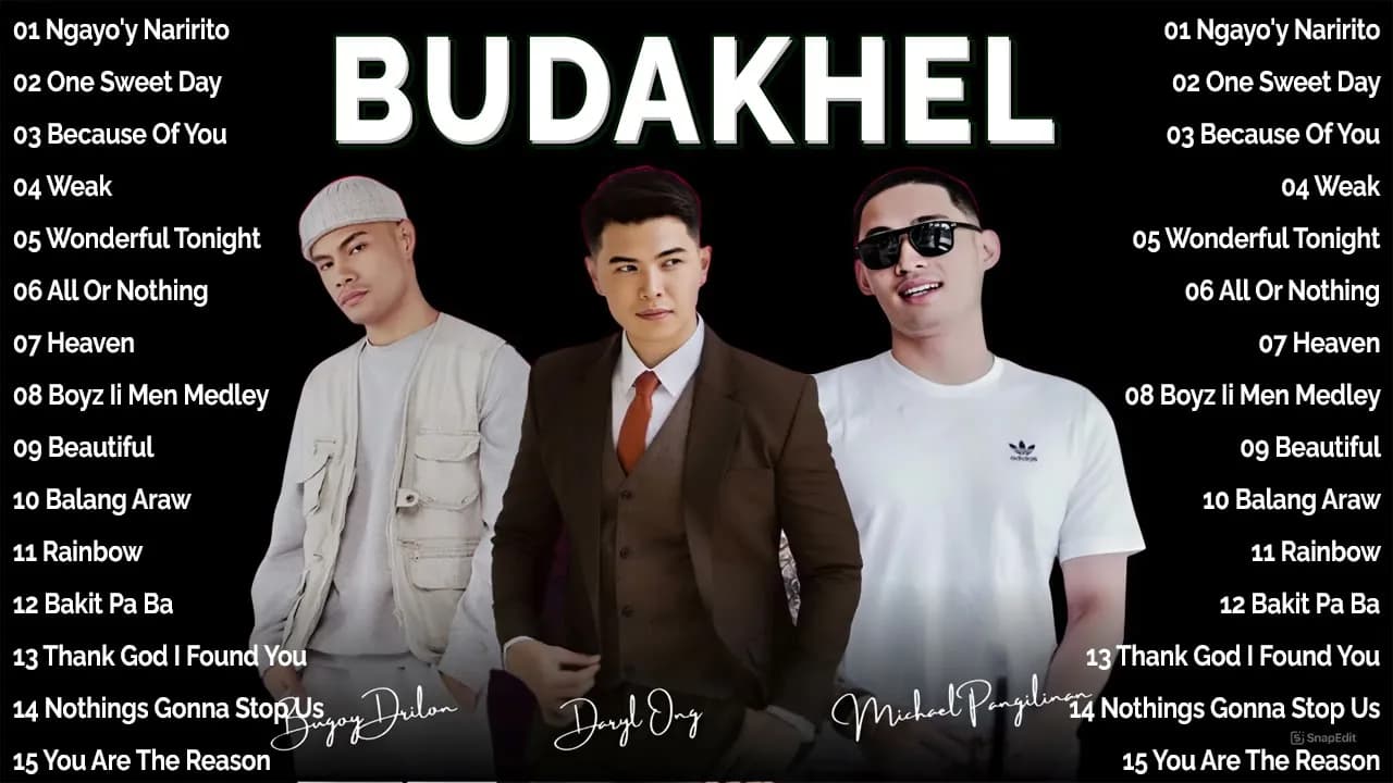 BUDAKHEL (Bugoy Drilon, Daryl Ong & Michael "Khel" Pangilinan) | Bagong OPM Love Songs 2024 Playlist