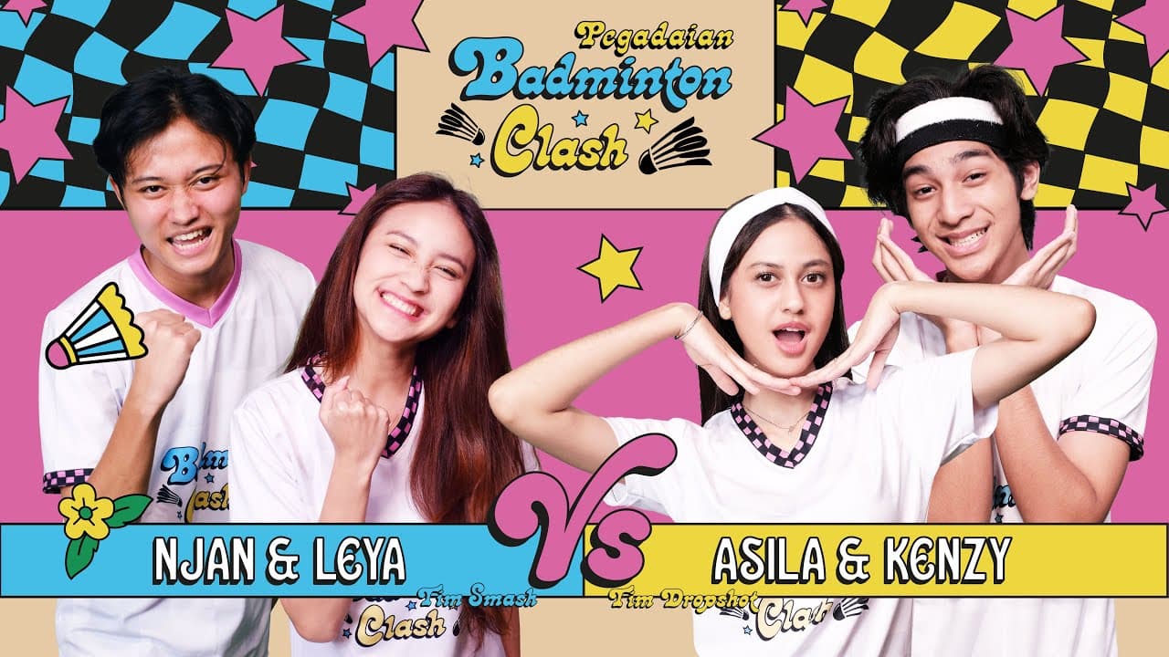 NJAN & LEYA vs KENZY & ASILA - PEGADAIAN BADMINTON CLASH!