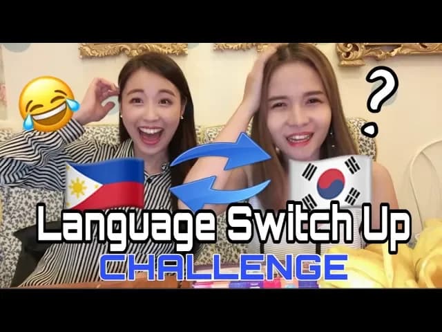 Language SWITCH UP Challenge (w/ Shine Kuk) | Kristel Fulgar