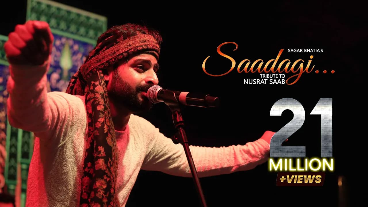 Saadagi To Humari Zara Dekhiye by Nusrat Fateh Ali Khan Saab | Cover | Sagar Bhatia | Qawali | 2021