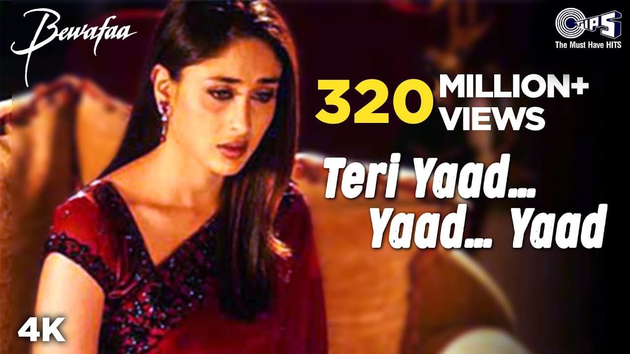 Teri Yaad Yaad Yaad | Bewafaa | Anil Kapoor | Kareena Kapoor | Ghulam Ali | Nadeem Shravan