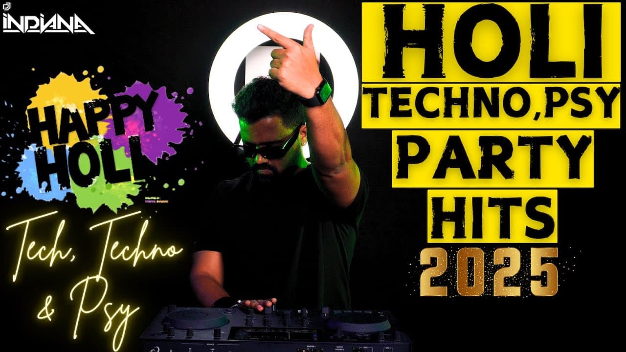 Celebrate Holi 2025 with Psytrance & Techno | High-Energy Holi Festival Mix 🔥| Holi Rave Party 2025