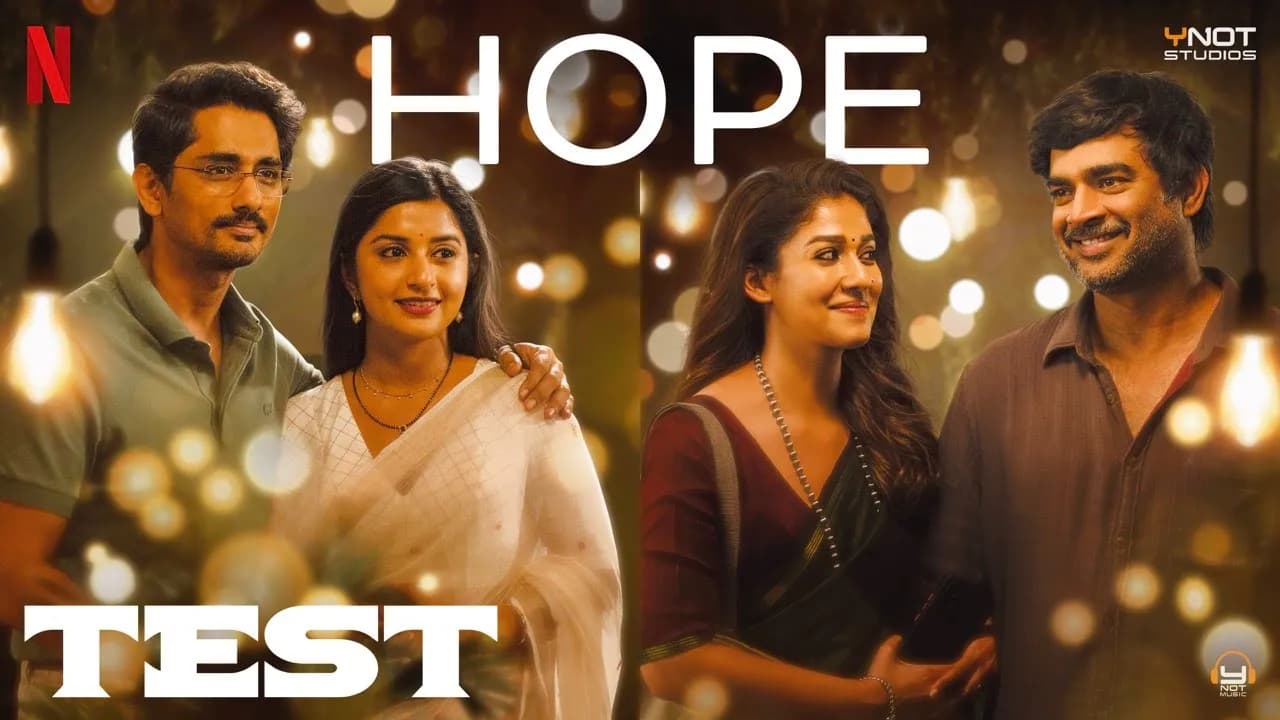 "HOPE" (Single) - Tamil - Lyric Video - from the Netflix Film "TEST" | Shakthisree Gopalan