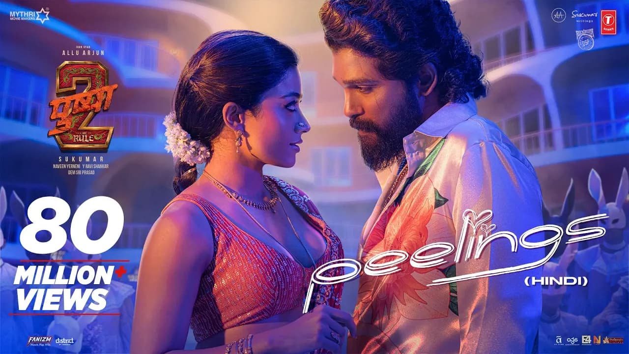 Peelings (Song) - Hindi | Pushpa 2 The Rule | Allu Arjun | Rashmika M | Sukumar | DSP, Javed