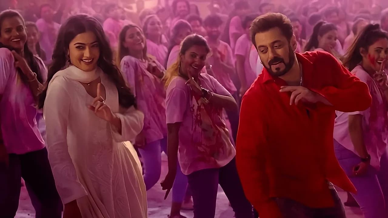 Bam Bam Bhole Shambhu (4K Video) Salman Khan ft. Rashmika M | Pritam | Sikandar Holi Song