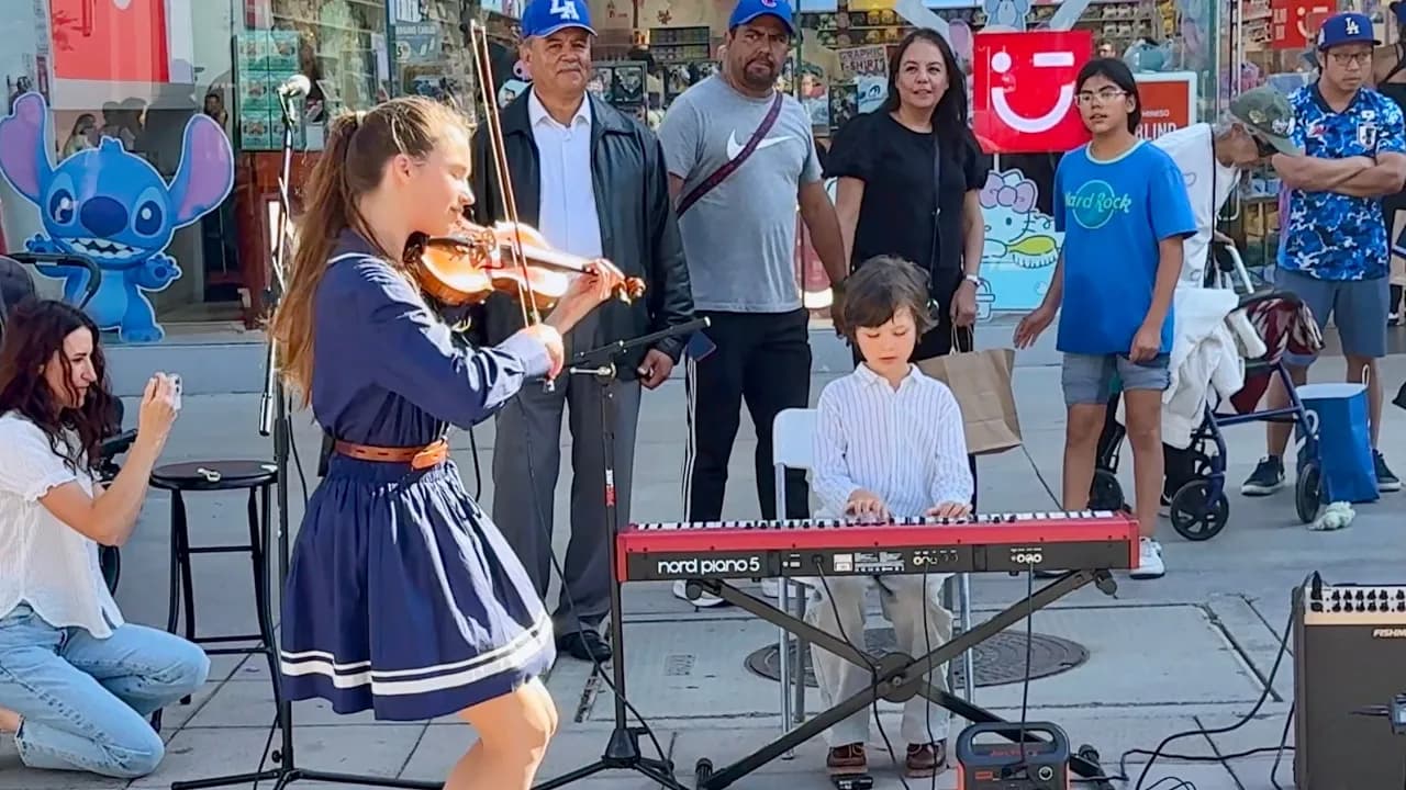 Imagine – John Lennon | 7-Year-Old Leo & Karolina Protsenko Violin & Piano Duet