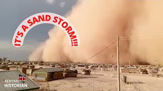 Wajir's Massive Sandstorm #SandStorminWajir #Kenya #Choppers Forced to Make Emergency Landings