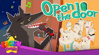 Open the Door - The Wolf and the Seven Little Goats - Fairy Tale Songs for Kids by English Singsing