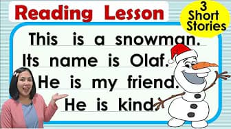 Reading Lesson for Kids | Teacher Aya | Short Stories | Frosty the Snowman | Rudolph the Reindeer