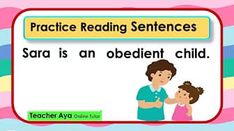 Part 6 - Practice Reading Sentences || Learn How to Read || Practice Reading at Home