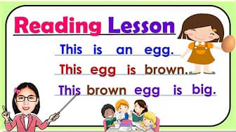 Reading Lesson | Practice Reading English | Basic Sentences | Learn How to Read