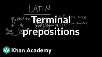 Terminal Prepositions | The Parts of Speech | Grammar | Khan Academy