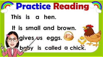 Practice Reading || Learn How to Read || Reading Lesson for Grade 1, Grade 2